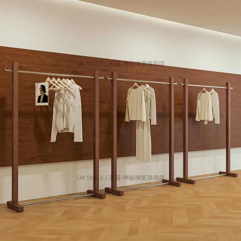 

Clothing store display rack Floor to the island rack Internet celebrity buyer store antique hanger shoe bag store multi-layer di