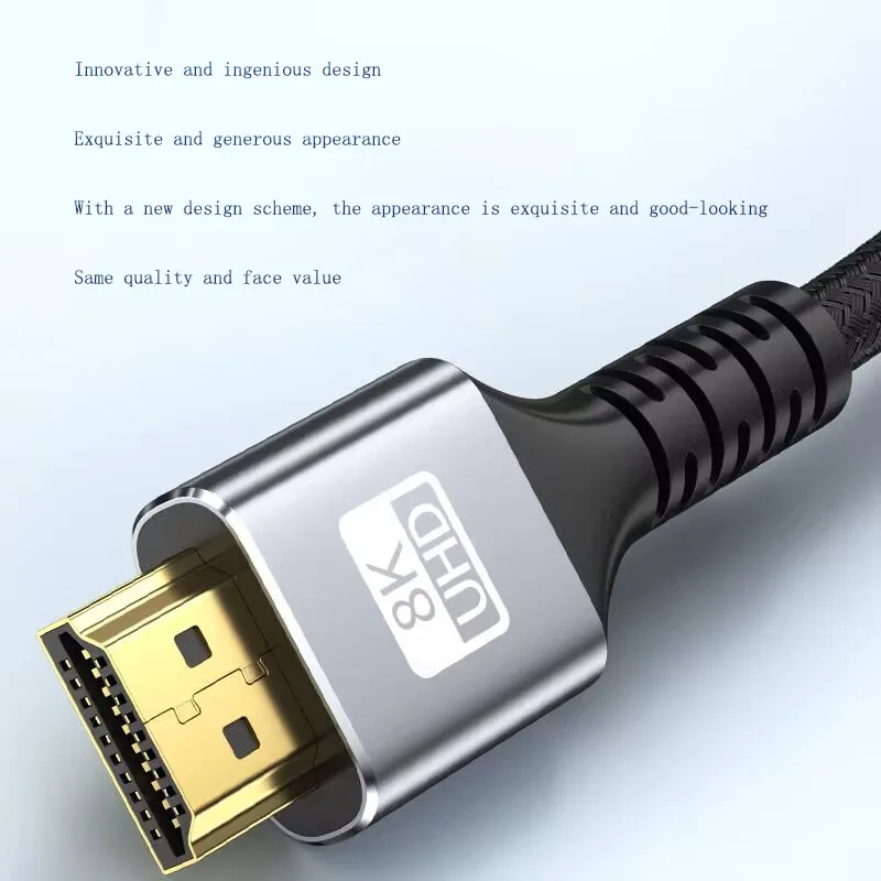 PyroGraphy 8K HDMI 2.1 HD A Type to A Type Cable Full Size HDMI Cable Cord 0.5m/1m/2m/3mFour Size Length 8K@60Hz 4K@120Hz 48Gbps