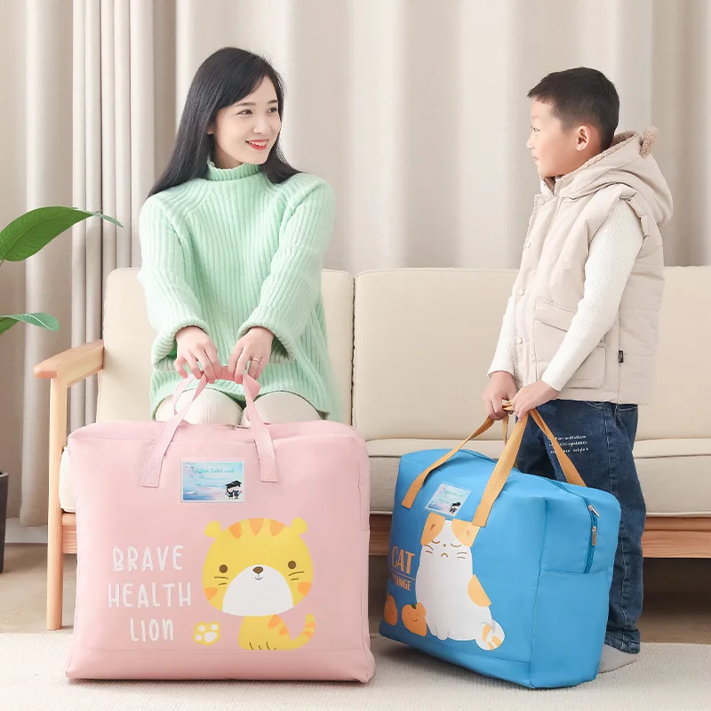 Portable Storage Bag for Kindergarten Quilts And Clothes Moving Compression Bag Oxford Cloth Material Non-Pneumatic Quilt Org...