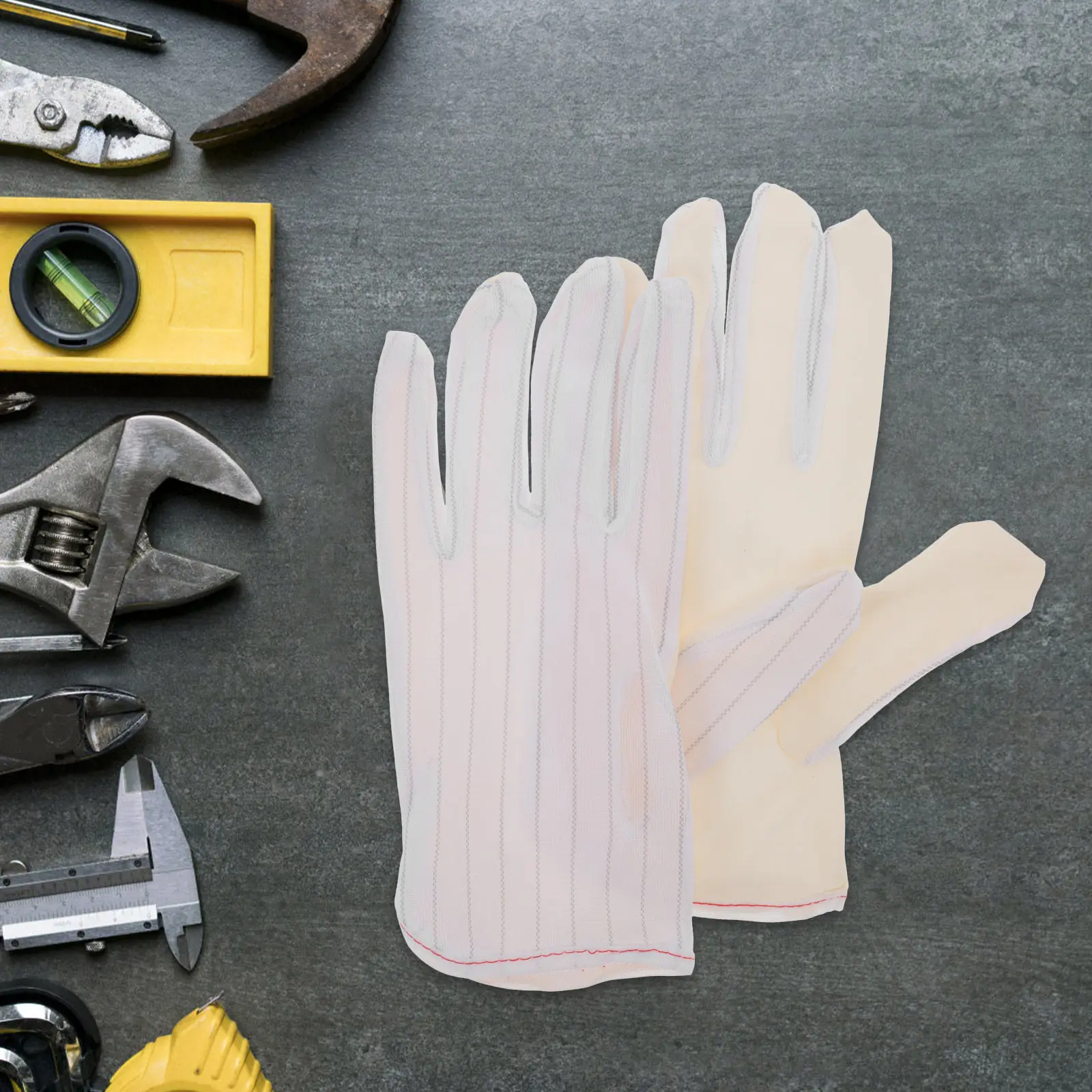 

10Pairs Anti Static Durable Gloves Breathable Nonskid Multipurpose Work Gloves for Labor Protection Cleaning Gardening Jewelry