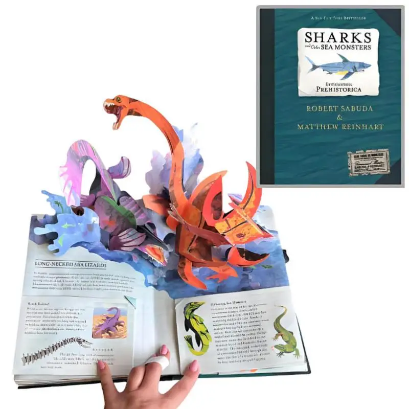 Encyclopedia Prehistorica: Sharks And Other Sea Monsterss Vivid Illustrations Interactive 3D Sharks Model Book Gift