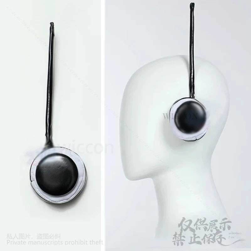 エッグヘッドアイランドコスプレ衣装,アニメ,ロビンリス波アクセサリー,革のヘッドフォンの装飾,ハロウィーンのピース