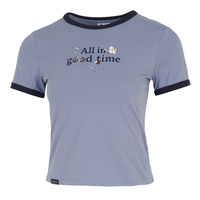 Puma Women's Cartoon Print Cool Slim Half Sleeve Autumn Women's Contrast Color Short Sleeve T-Shirt 634798-92