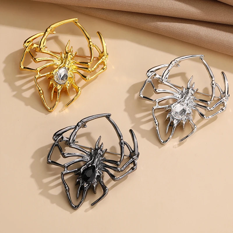 

Модный и индивидуальный комаха, паук, инкрустированный бриллиантами цветочный костюм и одежда, инкрустированный бриллиантами, брошь с геометрическим жемчугом.