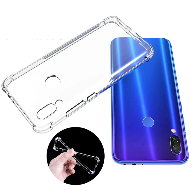 Anti-knock Phone Case For Xiaomi Redmi Note 5 6 7 8 9 9s 10s 10 Pro 4A 5A 6A 7A 8A 9A 9C NFC 8T 9T 5 Plus Clear Cover case