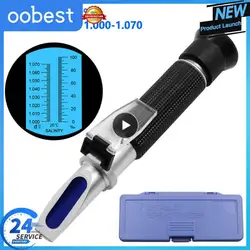 Salinity Compact Durable Reliable Accurate Portable Refractometer For Aquarium Saltwater Test Kit Marine Life Professional-grade