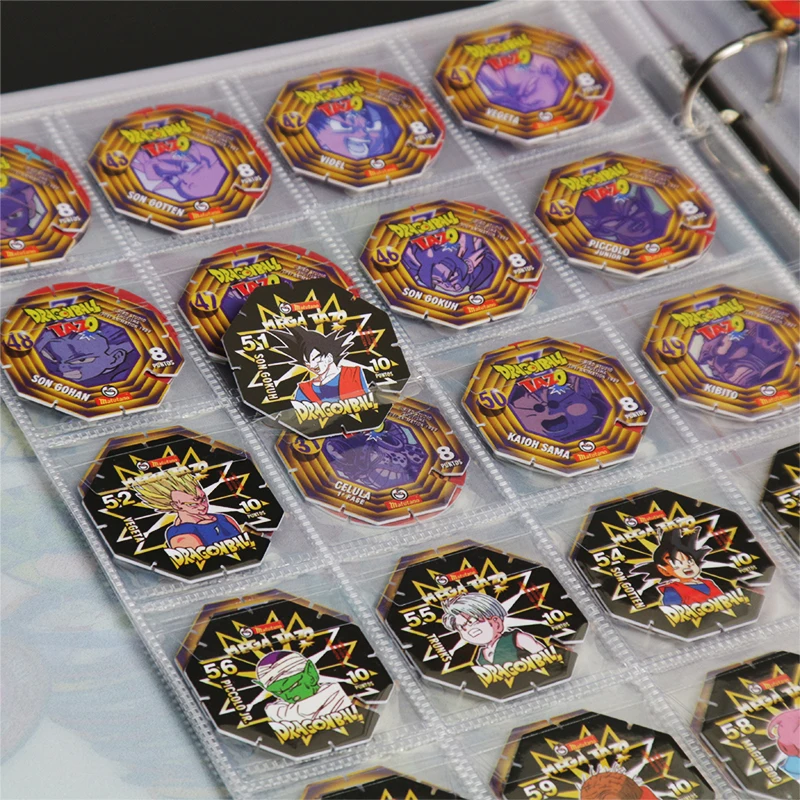 Lote De Tazos Dragon Ball Z Álbum Coletar Cartão Livro Super Saiyan Sun Wukong Yokos Chaps Taps Conjunto completo de presentes