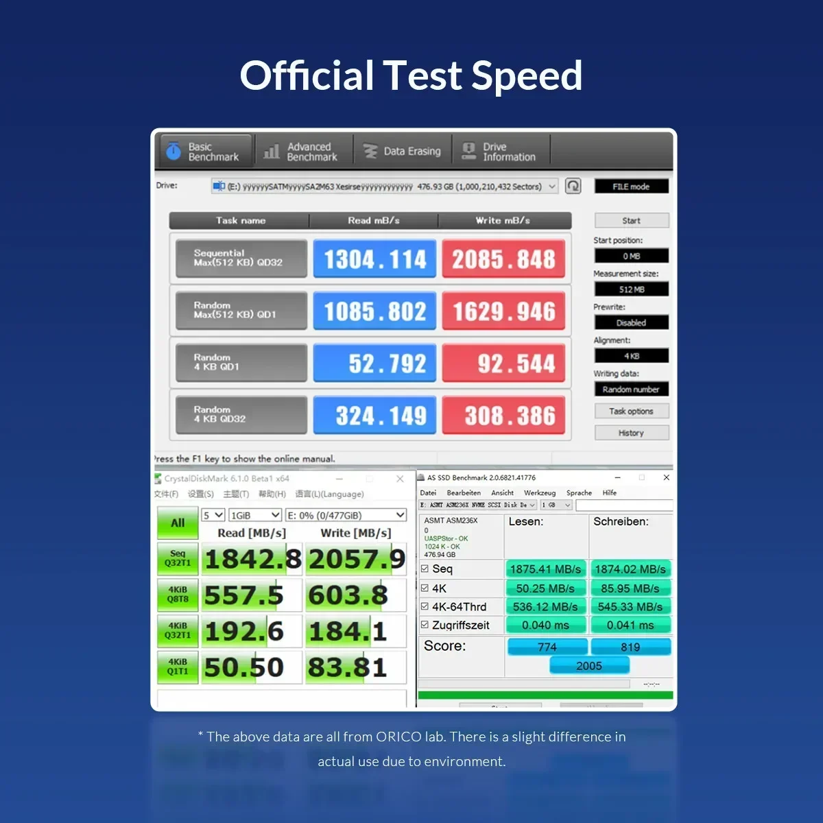 ORICO M.2 NVME SSD-behuizing met ingebouwde ventilator USB3.2 20Gbps Type-C externe behuizing M.2 NVME SSD-behuizing SSD-adapter voor M.2 PC-behuizing