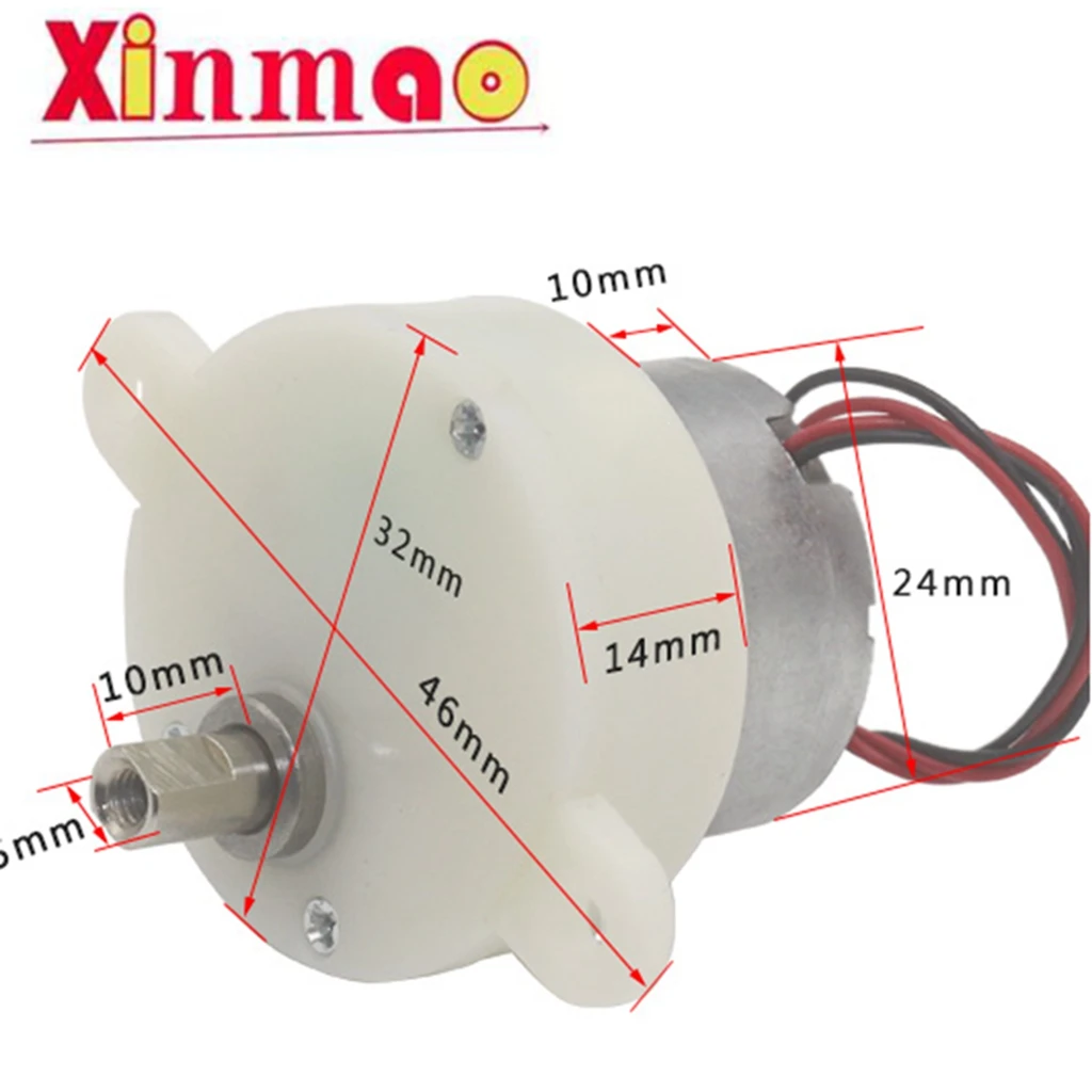 1pcs Js-30 dc gear reducer motor robot handicraft electric advertising light box 6V motor 3V 9V
