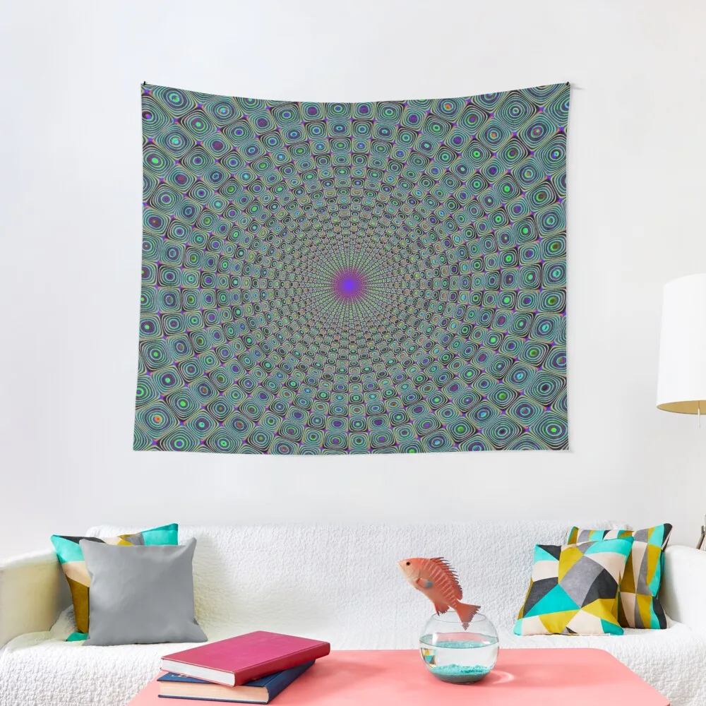 Center Fractal of the Moon Tapestry Room Decorations Aesthetic Decor For Room Tapestry