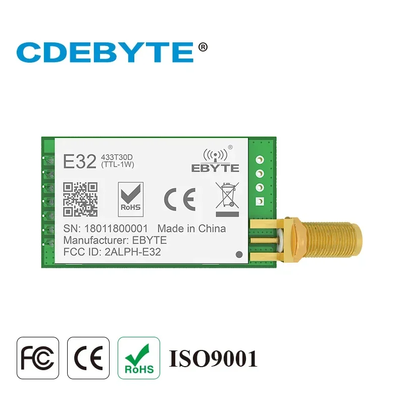 LoRa Wireless Module E32-433T30D-V8 IoT Module 433MHz 30dBm 1W IoT 8KM Long Range Radio Wireless Module