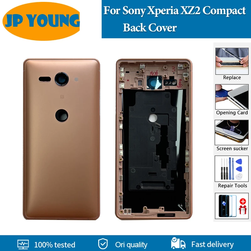 Cubierta trasera Original para Sony Xperia XZ2, cubierta compacta para batería, tapa trasera, funda carcasa trasera para Sony Xperia XZ2 Mini, reemplazo