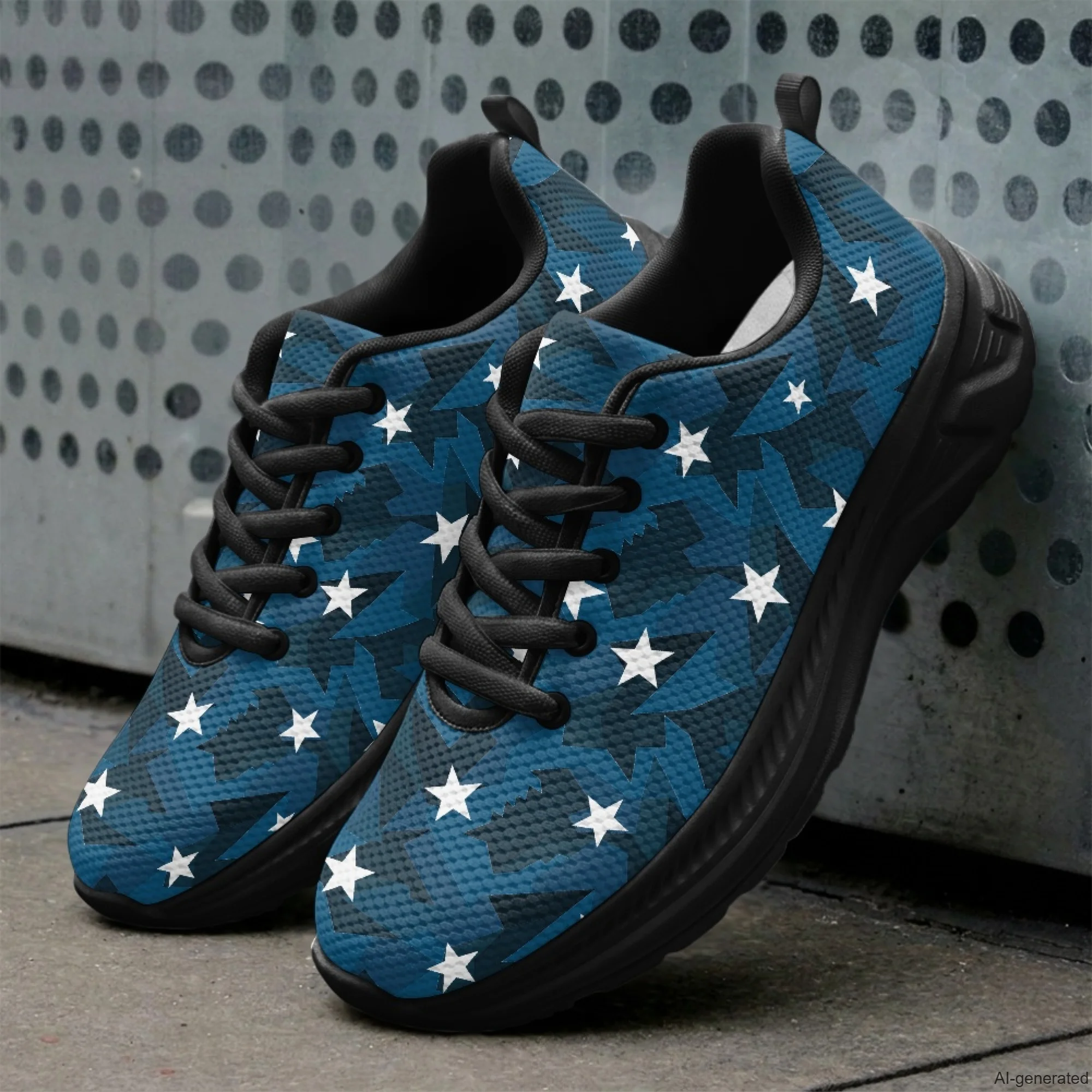 XIXIRIMIDO Running Shoes for Men Breathable Mesh Casual Walking Shoes for Women Star Print Workout Gym Sneakers 35-48
