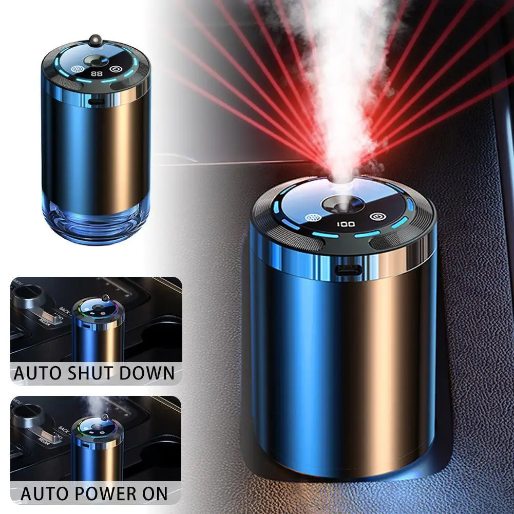 Intelligent Car Perfume Diffuser Humidifier 5 Modes Scent Universal Air Car Odor Eliminator With Digital Display For Home Office