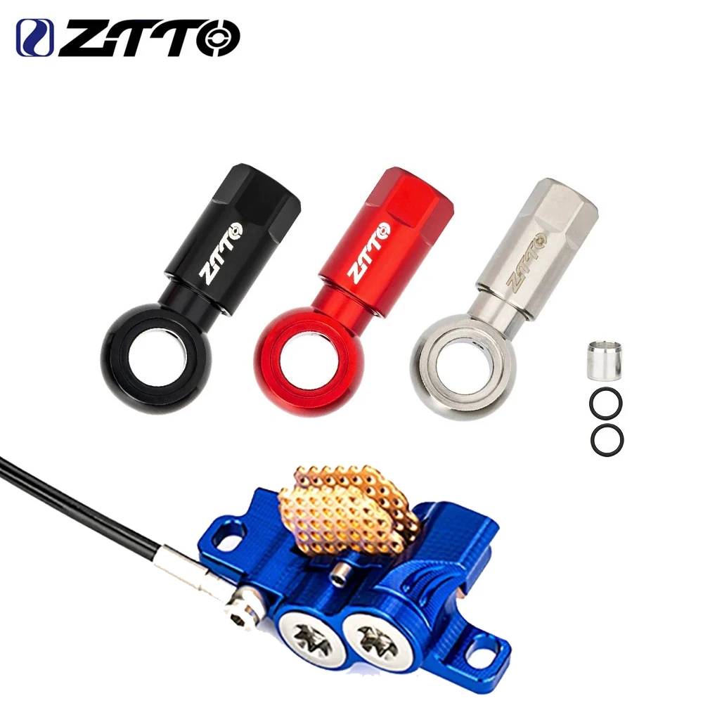 Conector de oliva de freno hidráulico de bicicleta ZTTO, manguera de freno de bicicleta de montaña, aguja de aceite, cabezal de oliva para conector de manguera de freno SLX XT XTR