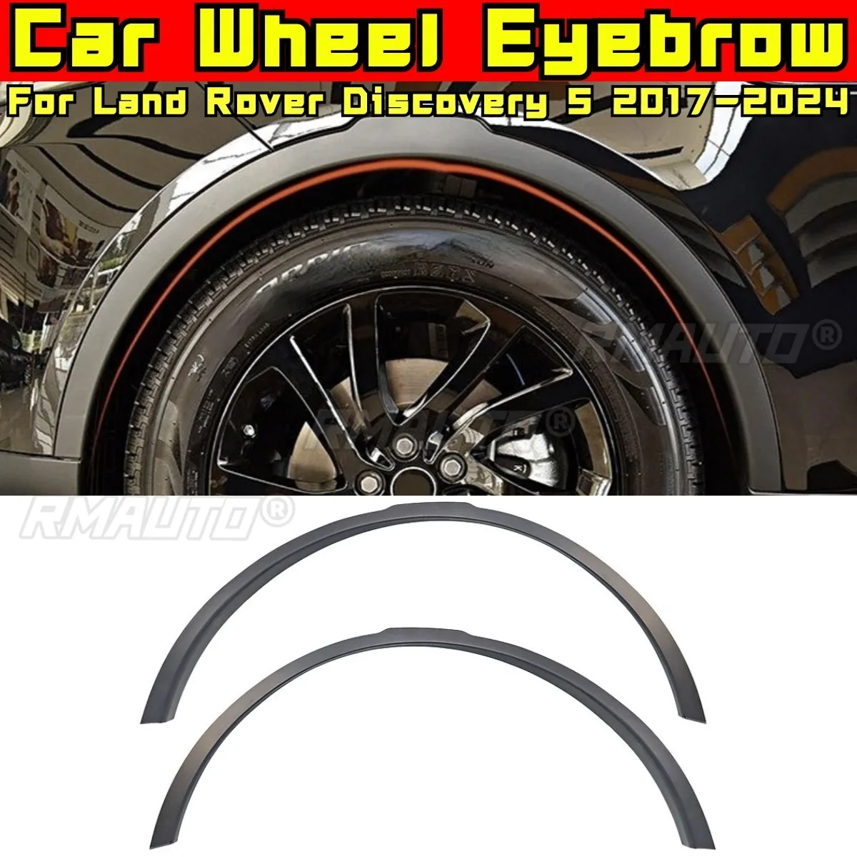 

Для Land Rover Discovery 5 2017-2024 автомобильные аксессуары, автомобильное колесо, отделка бровей, молдинг, внешнее крыло, брызговик, брызговик, арки