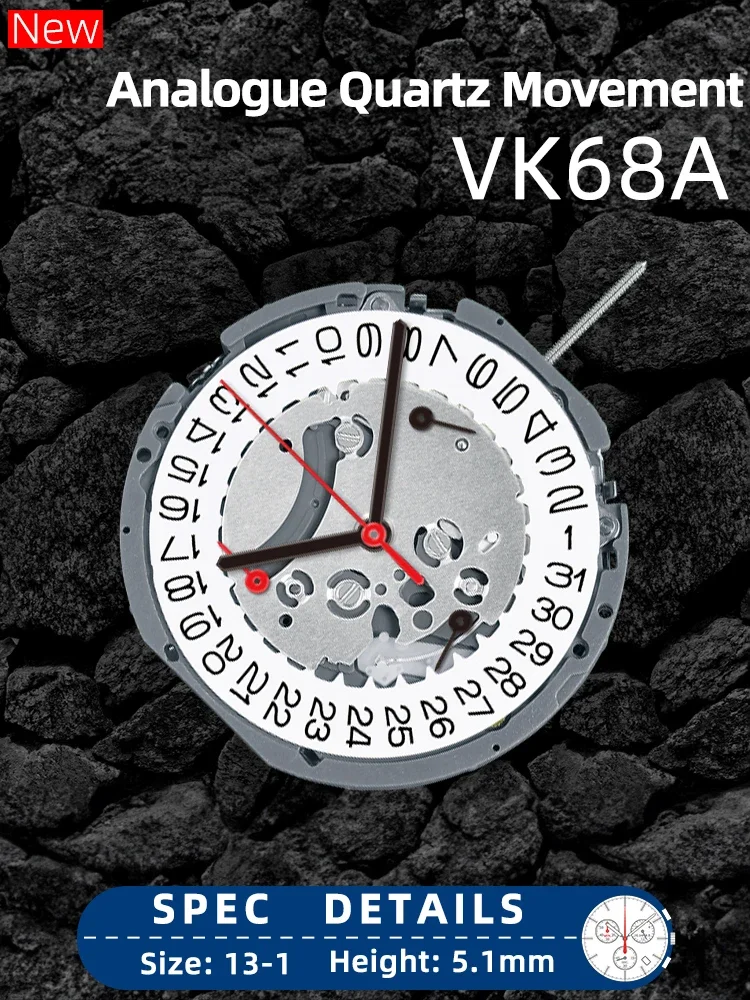 new Hattori / SII VK Series Japanese Movement, VK68A Vk68 movement new quartz movement watch movement accessories