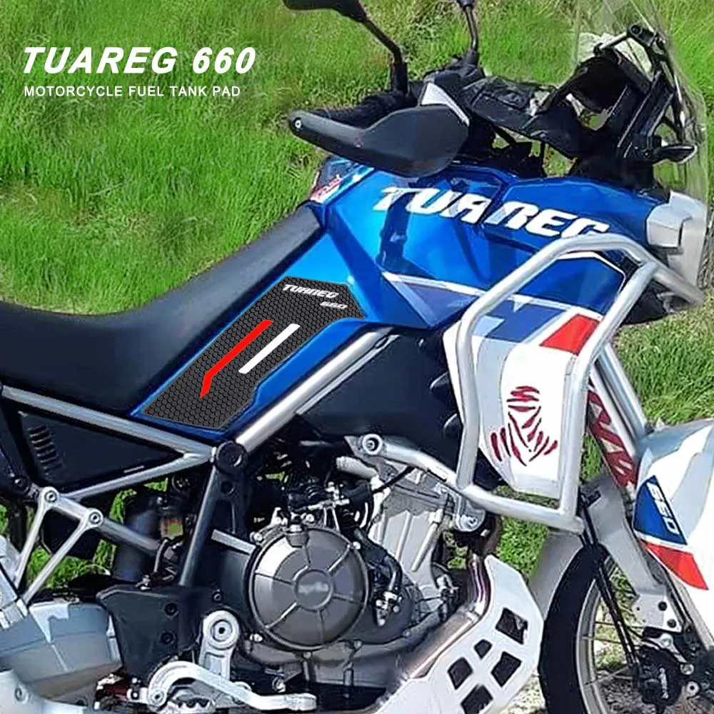 For Aprilia TUAREG 660 2022 Motorcycle Tank Pad Protector Sticker Decal Gas Fuel Knee Grip Traction Side Sticker