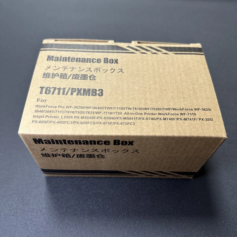 

T6711 L1455 Коробка для обслуживания чернил для EPSON WF 7610 7620 7720 7110 7210 7510 7615 7710 7715 3010 3520 3530 3540 3620 3640