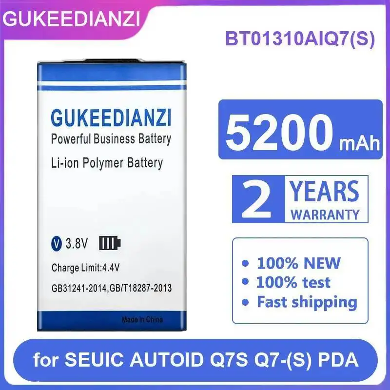 

Ручной аккумулятор для сканера клемм для Seuic Autoid Q7S Q7- S Pda BT01310AIQ7, замена премиум-класса, 5200 мАч, быстрая зарядка