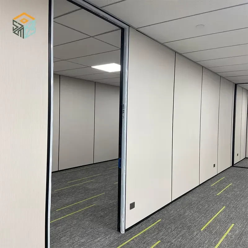 Fire Resistant Partition Wall Wood Grain Private Modular Metal Wall Home Office Partitions Manufacturer 2