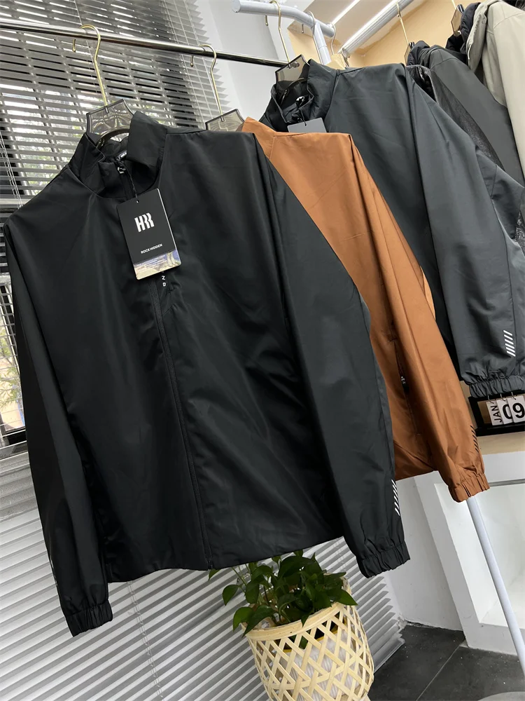 

Running Sport Series Men's Outdoor Casual Stand Collar Jaet Autumn Collection Stand Fit Faion Urban Sle Long Sve