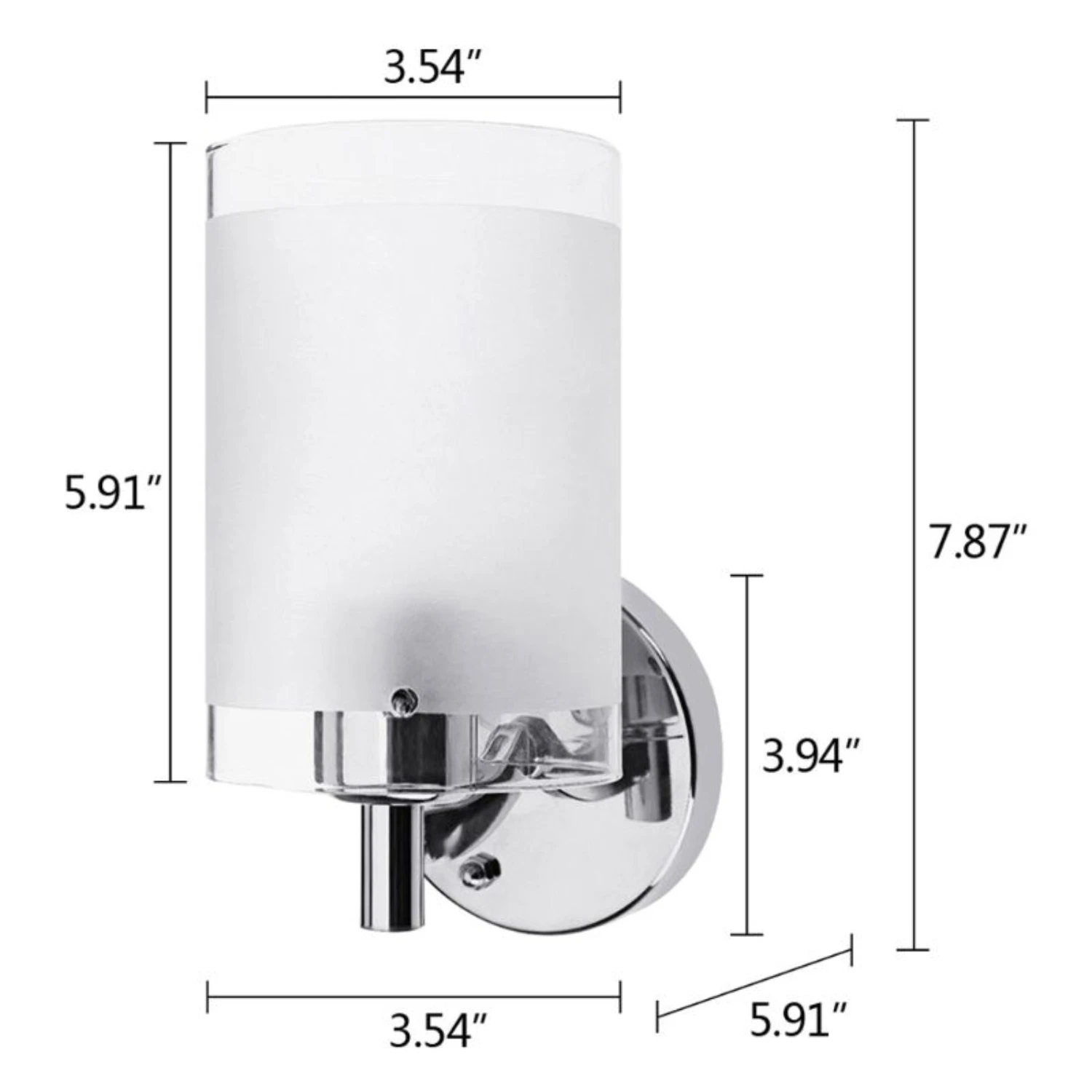 Neu. Verbessern Sie Ihre stilvollen Wohnbeleuchtung mit dieser energieeffiziente, moderne, zeitgenössische, dekorative LED-Wandleuchte aus Glas.