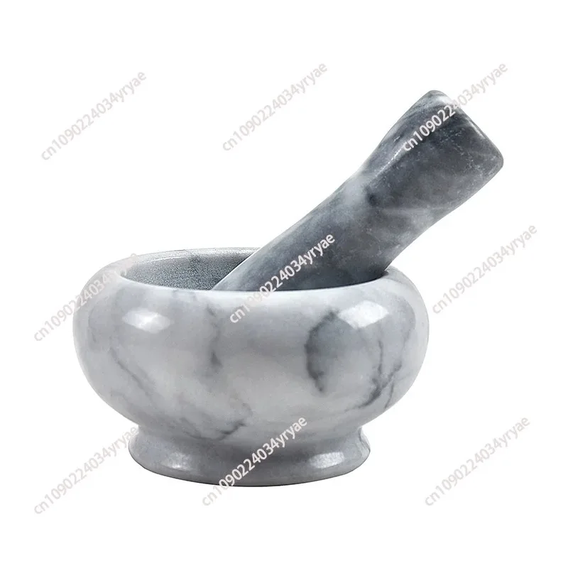 

Grinding Bowl Marble Mortar and Pestle White Marble Grind Herbs Spices Garlic Mills for Grinding and Crushing Kitchen Essential