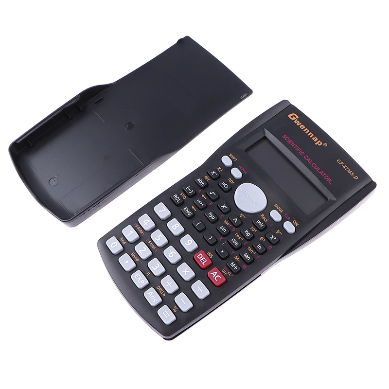 Calculatrice scientifique portable pour étudiant, calcul mathématique multifonction, calculatrice dédiée fuchsia, affichage à 2 lignes, déterminer