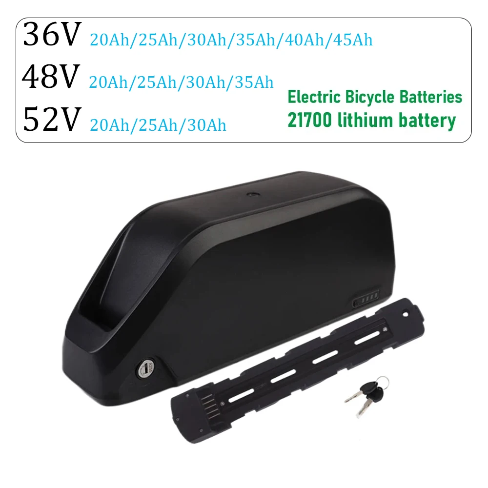 

36V 48V 52V 20AH 25AH 30AH 35AH 40AH 45AH 350W-2000W E-Bike Battery Converted E-Bike Backup Battery Bicycle Polly DP-9 Downtube