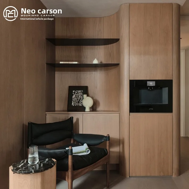 Modern walk-in cloakroom Nakajima, glass door wardrobe, light luxury style, whole house set