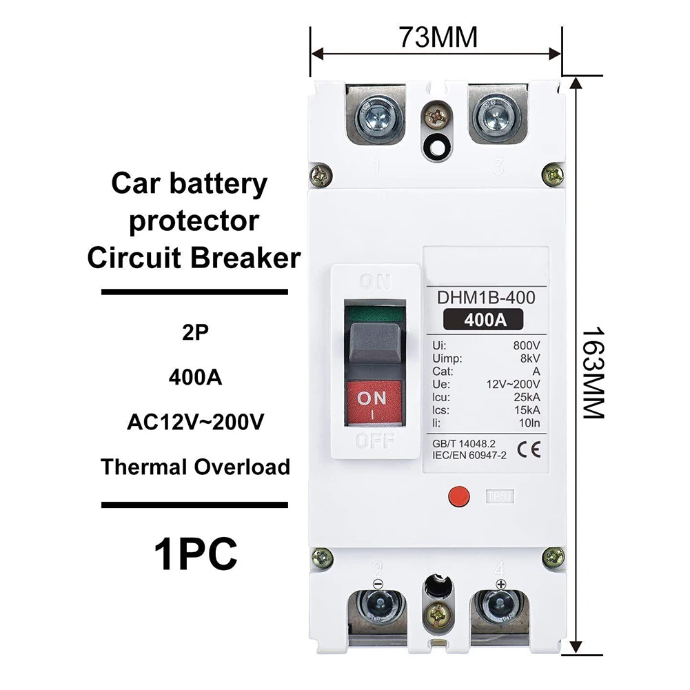 

Distribute Power Switch Protector Circuit Breaker Electrical Equipment 1* 50/60Hz Circuit Breaker MCCBoverload