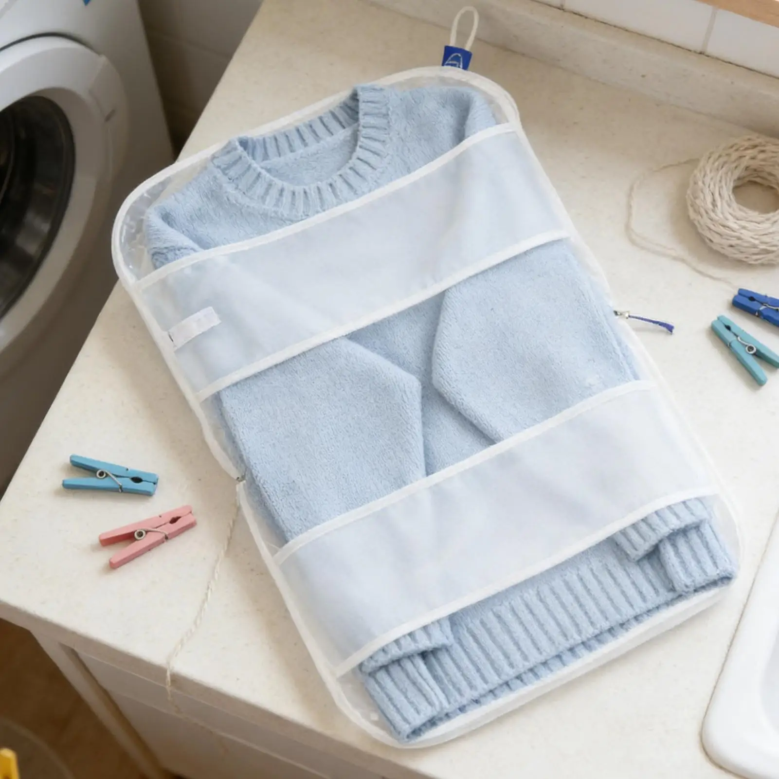 Wool sweater anti-deformation wash bag Laundry Mesh Wash Bags Scratch Free Clothing Wash Bag for Cotton Sweaters Clothes Fabric