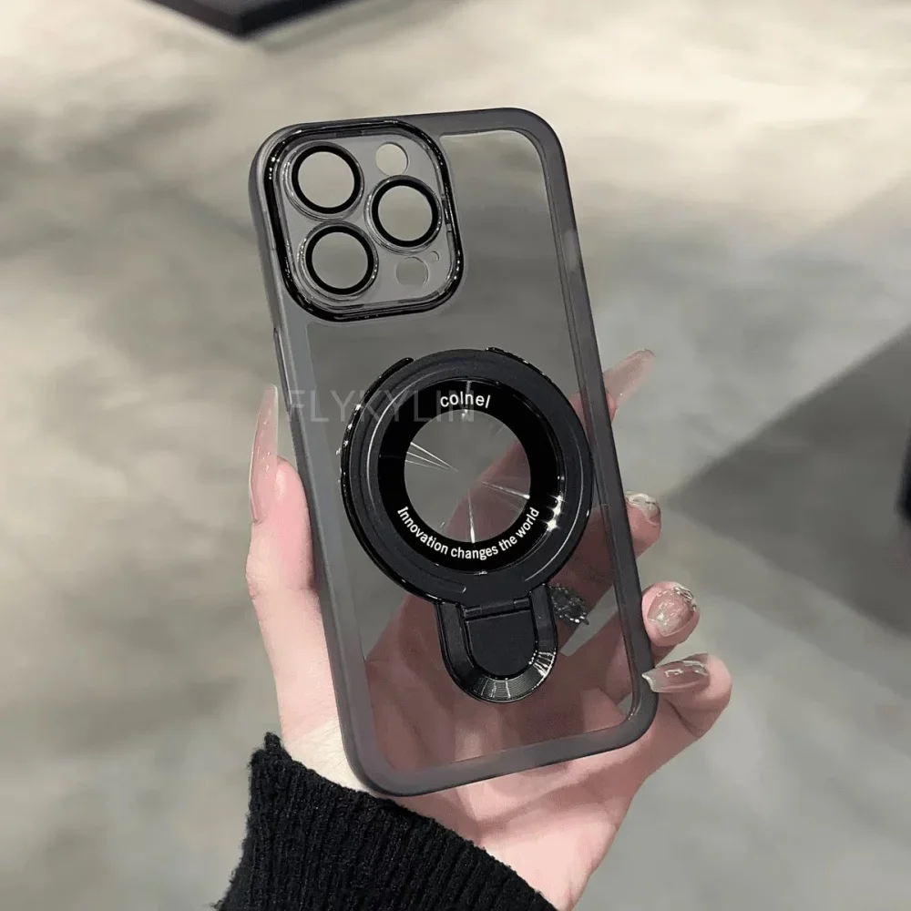 FLYKYLIN силиконовый чехол-подставка для телефона для Xiaomi Mi 14T Pro 13T 12T 11T 12 13 Lite 12S, прозрачный чехол