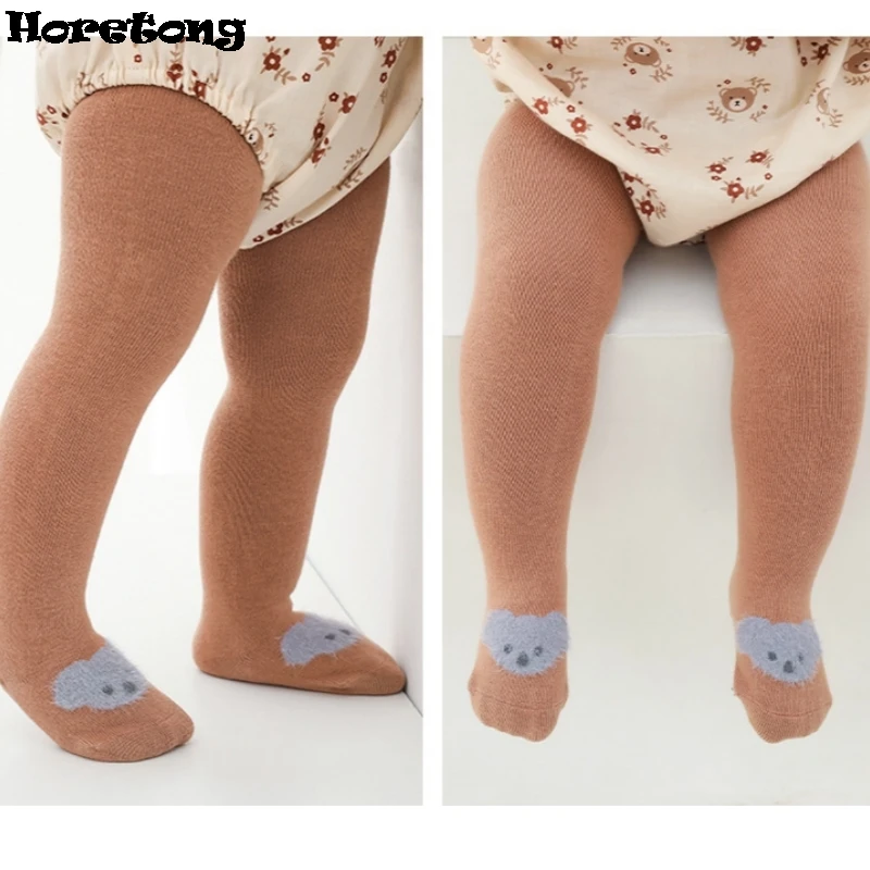 0-24 meses meia-calça para bebês recém-nascidos crianças algodão apertado para criança primavera outono bebê meninas collants dos desenhos animados animais impressão