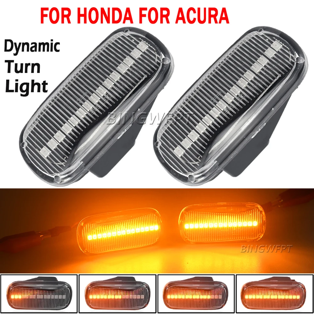 

2pcs LED Side Marker Lights For Honda Accord 1997-2013 Civic 2001-2015 City 2003-2008 CR-V 1995-2016 Fit Jazz Turn Signal Lamp