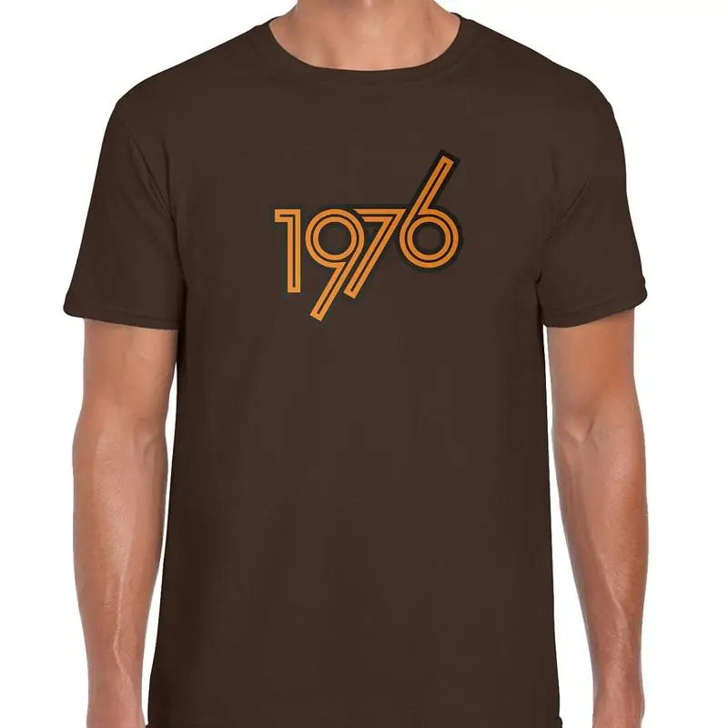 

1976, случайно, но постоянная, обычная, редкая футболка без частицного разума