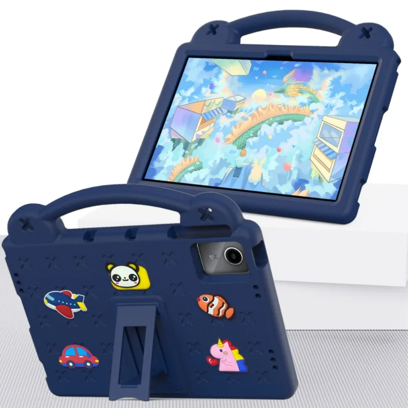 Tablet Cover per Lenovo Tab M11 2024 11, Carino Cartoon Anime Aesthetics Capybara Motivo con Funzione Pelle PU Holder Flip con Silicone Regolabile Protezione Antiurto Tablet Case,Aesthetics