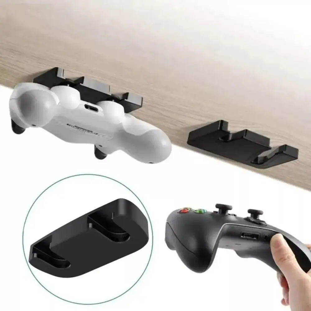 Under Table Game Controller Hanger Holder No Drilling Required Adhesive Hanging Bracket Joystick Lightweight