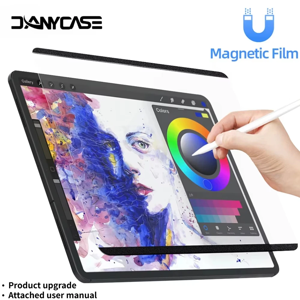 Protector Film For iPad 10th11th A16 Pro 11 10.2 7 8 9th Air 7 6 4 5 10.9 13in 11 12.9 M2 M3 M4 M5 Mini 6 7 Magnetic Attraction