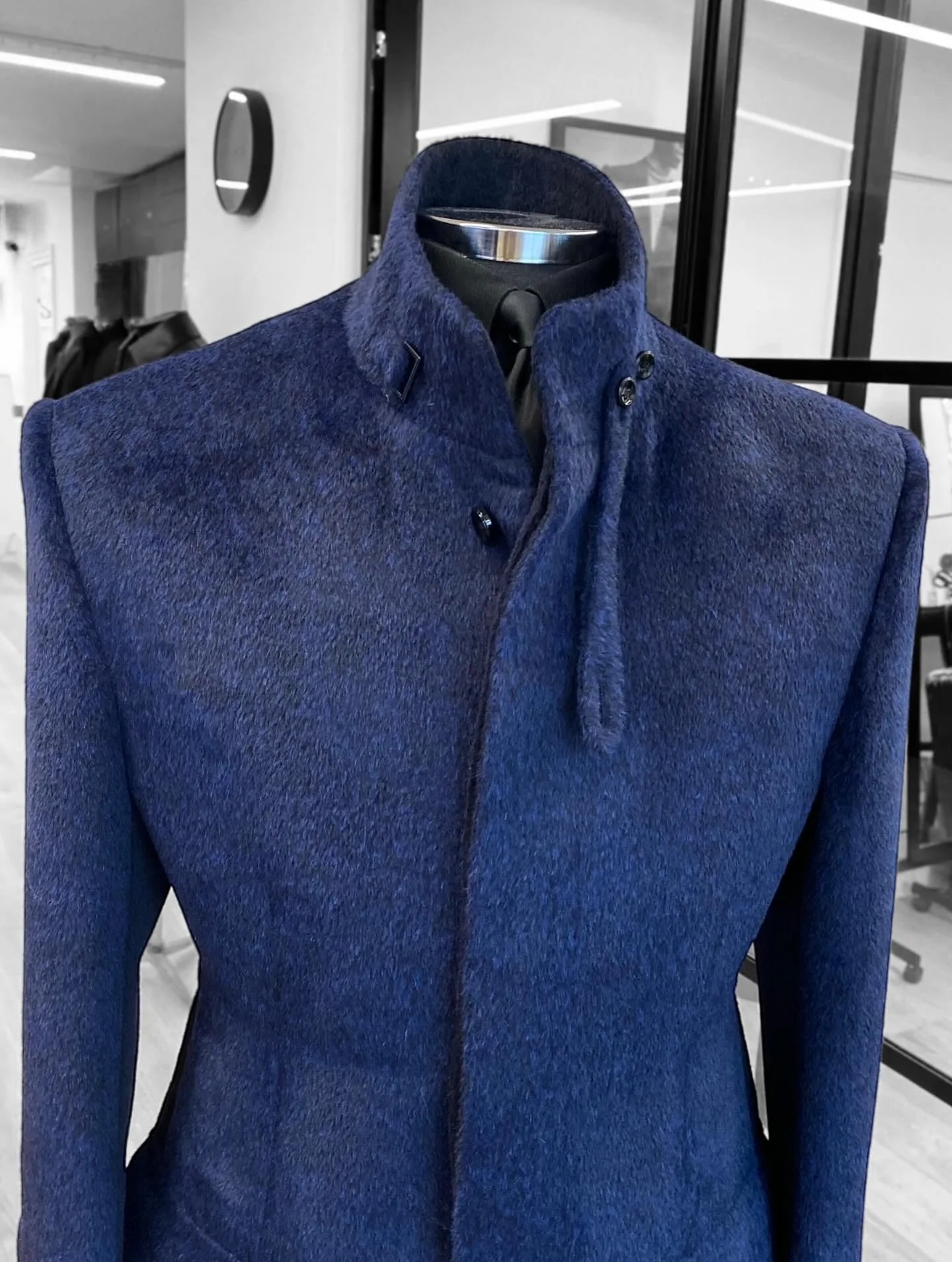 부드러운 울 남성 웨딩 턱시도 정장 신랑 의상 싱글 브레스티드 스탠드 칼라 빈티지 비즈니스 맞춤 재킷 원피스