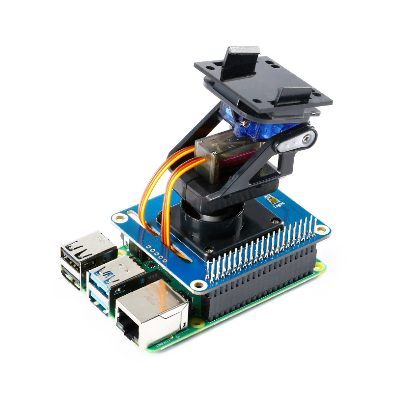 Raspberry Pi two degrees of freedom PTZ expansion board onboard PCA9685 TSL2581 ambient light sensor module