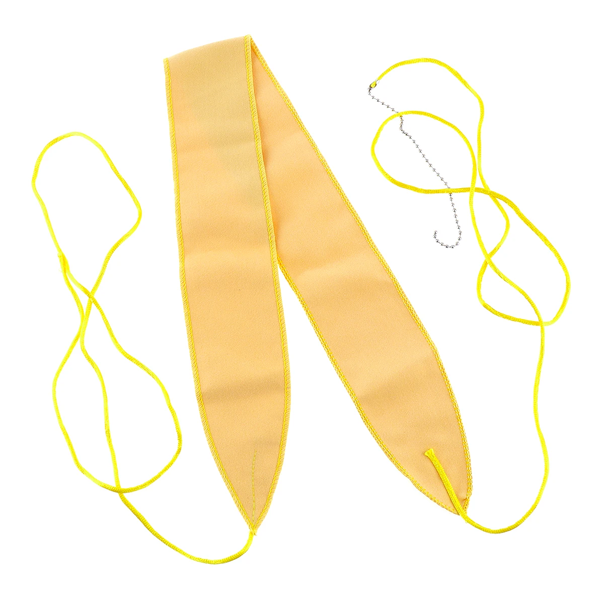 Portable  Yellow Artificial Faux Suede Wipe Cleaning Cloth for Oboe Inner Cavity Bamboo Flute Woodwind Cleaning Tube  Cloth