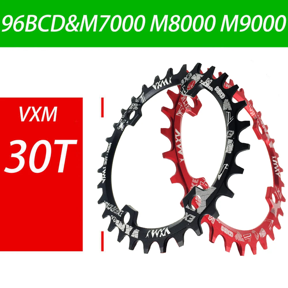 VXM-96BCD VTT Vélo lumière Ronde Ovale large et étroite plateau M7000 M8000 M9000 30T 32T 34T 36T 38T Route Étoile Anneau Vélo pièce ensemble