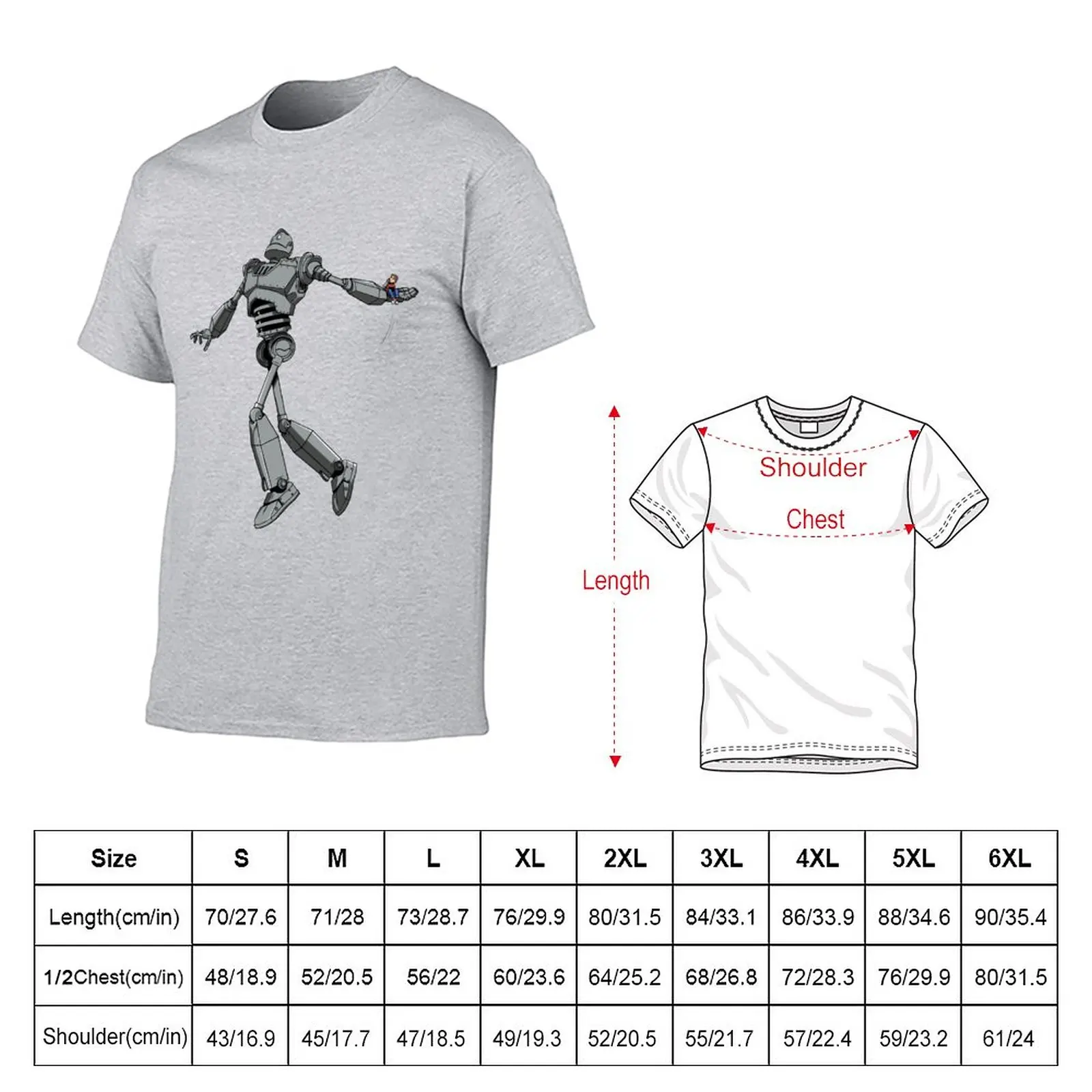 Iron Giant T-Shirt customized t shirts anime clothes Short sleeve big and tall t shirts for men