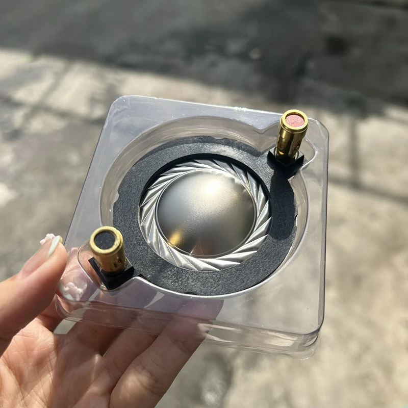 

2pcs 34.4 /34.5mm Tweeter Diaphragm Voice Coil Titanium Film Flat aluminum Driver 34.5 core components