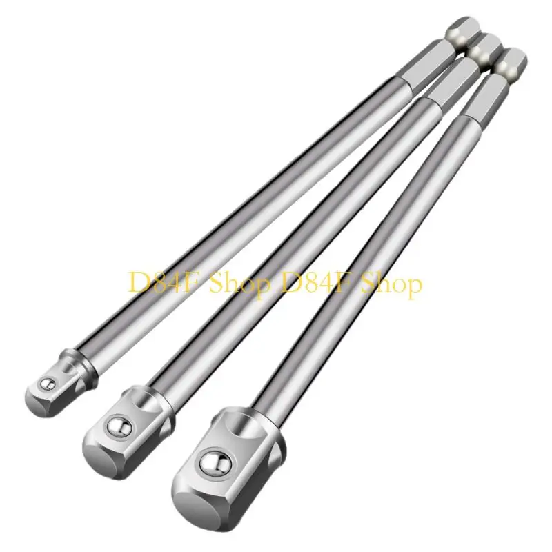 D84F Hexagonal Shank Square Drive Socket Adapter Set In 1/4 3/8 1/2 for Multiple Power Tool