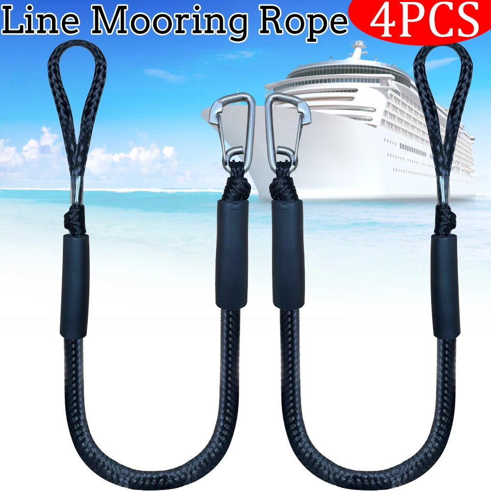 

2/1PCS Dock Lines Elastic Marine Rope Bungee Cords Shock Ties for Kayak Watercraft Jet Ski Pontoon Canoe Power Boat Accessories