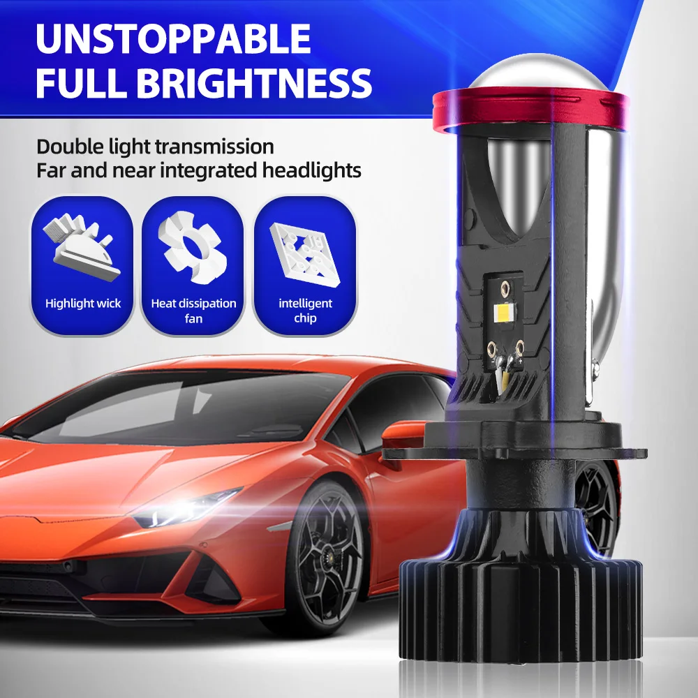 1PCS H4 Projector Lens Light Motorcycle Headlight Bulb 30000LM Super Bright For Suzuki DL 650 V-Strom (B11111) 2004-2019 2020