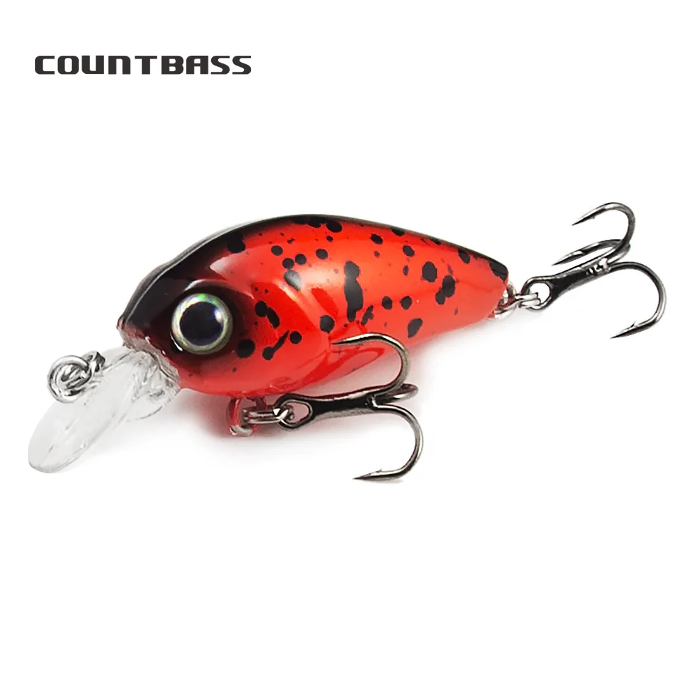 

35mm 4.3g Sinking Crank bait Hard Plastic Fishing Lures, Countbass Wobbler Freshwater Crappie Fishing Baits